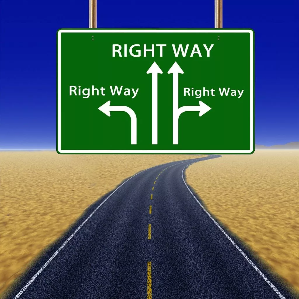Right way graphic